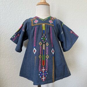 Peek Chambray Embroidered Dress